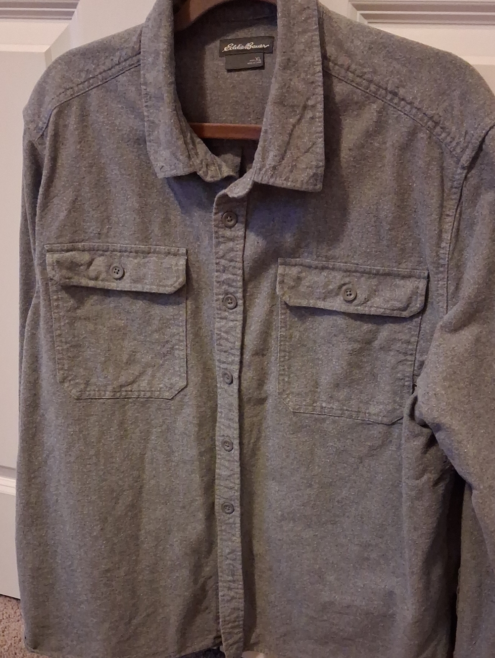Eddie Bauer Outdoor Cozy Cold Weather Chamois Shirt